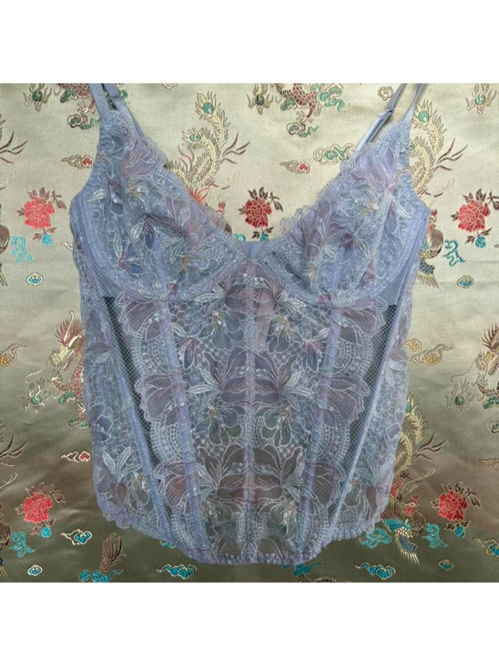 Victoria’s Secret lilac shimmer bustier